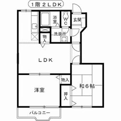 アパート鳥取市面影２丁目